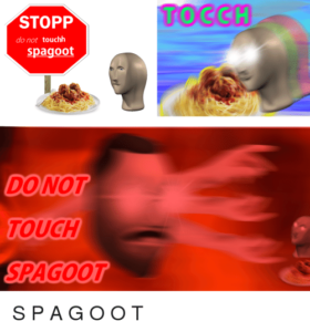 Télécharger photo do not touch spagoot png