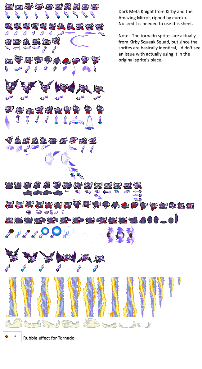 Télécharger photo meta knight sprite sheet png