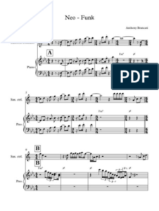 Télécharger photo neo funk sheet music png