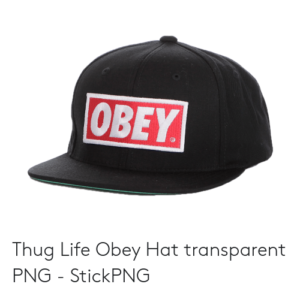 Télécharger photo obey hat png