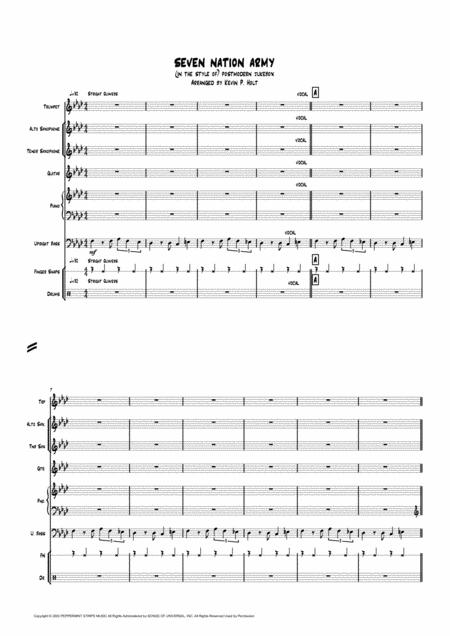 Télécharger photo seven nation army postmodern jukebox sheet music png