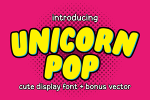 Télécharger photo unicorn pop font png