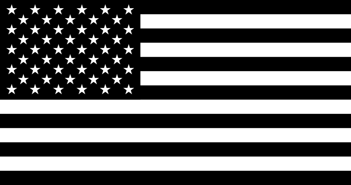 Télécharger photo usa flag black and white png